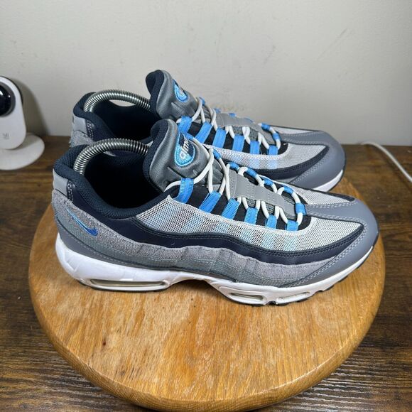 Nike‎ Air Max 95 Cool Grey University Blue Men's Size 9.5 Shoe DM0011-003